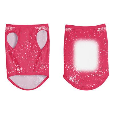 Nauji sublimaciniai ruošiniai kaklaraiščių dažai Spalvingi poliesterio šunų drabužiai be rankovių, šilta pavasario liemenė šuniuko katės, mieli marškinėliai