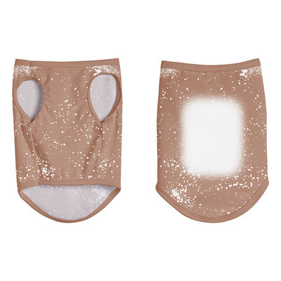 Nauji sublimaciniai ruošiniai kaklaraiščių dažai Spalvingi poliesterio šunų drabužiai be rankovių, šilta pavasario liemenė šuniuko katės, mieli marškinėliai