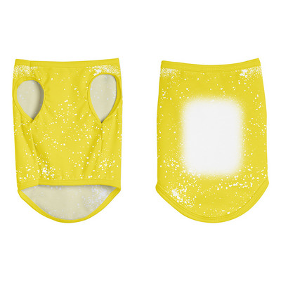 Nauji sublimaciniai ruošiniai kaklaraiščių dažai Spalvingi poliesterio šunų drabužiai be rankovių, šilta pavasario liemenė šuniuko katės, mieli marškinėliai