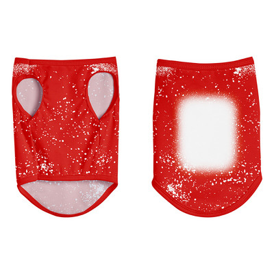 Nauji sublimaciniai ruošiniai kaklaraiščių dažai Spalvingi poliesterio šunų drabužiai be rankovių, šilta pavasario liemenė šuniuko katės, mieli marškinėliai