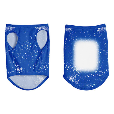 Nauji sublimaciniai ruošiniai kaklaraiščių dažai Spalvingi poliesterio šunų drabužiai be rankovių, šilta pavasario liemenė šuniuko katės, mieli marškinėliai