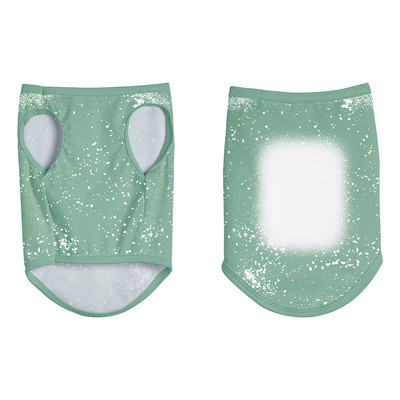 Nauji sublimaciniai ruošiniai kaklaraiščių dažai Spalvingi poliesterio šunų drabužiai be rankovių, šilta pavasario liemenė šuniuko katės, mieli marškinėliai