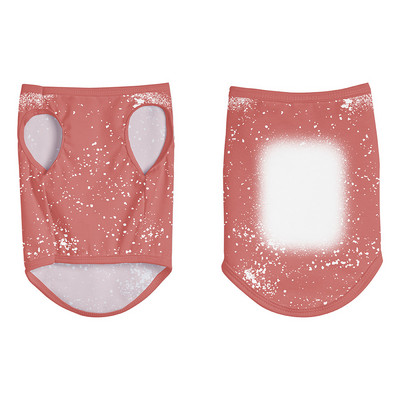 Nauji sublimaciniai ruošiniai kaklaraiščių dažai Spalvingi poliesterio šunų drabužiai be rankovių, šilta pavasario liemenė šuniuko katės, mieli marškinėliai