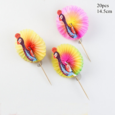 20 vnt Havajų tortų dangteliai korio flamingo kokoso keksų tvarsčiai, skirti Havajų vasaros baseino vestuvių gimtadienio puošmenoms