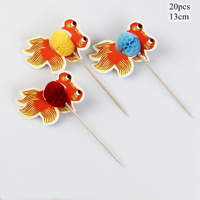 20 vnt Havajų tortų dangteliai korio flamingo kokoso keksų tvarsčiai, skirti Havajų vasaros baseino vestuvių gimtadienio puošmenoms