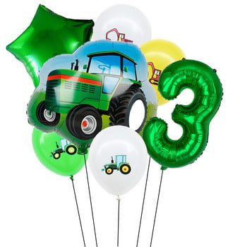 7 τμχ Farm tractor μπουλντόζα Foil Balloons Σετ εκσκαφέας Helium Balloon Baby Shower Διακόσμηση πάρτι γενεθλίων Παιδικό παιχνίδι Globos