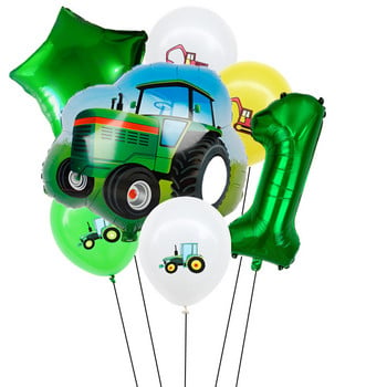 7 τμχ Farm tractor μπουλντόζα Foil Balloons Σετ εκσκαφέας Helium Balloon Baby Shower Διακόσμηση πάρτι γενεθλίων Παιδικό παιχνίδι Globos