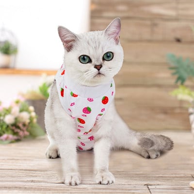 Costum de recuperare pentru câini Onesie After Bumbac Câini Vestă Paltoane Plus Cămașă pentru Femele Masculi Câini Pisici Chirurgical Postoperator Snuggly Vest