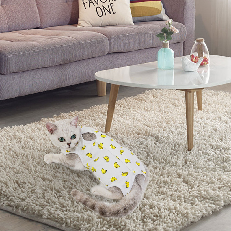 Costum de recuperare pentru câini Onesie After Bumbac Câini Vestă Paltoane Plus Cămașă pentru Femele Masculi Câini Pisici Chirurgical Postoperator Snuggly Vest