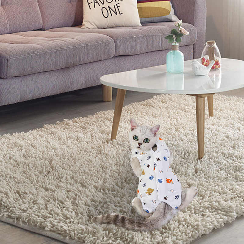 Costum de recuperare pentru câini Onesie After Bumbac Câini Vestă Paltoane Plus Cămașă pentru Femele Masculi Câini Pisici Chirurgical Postoperator Snuggly Vest