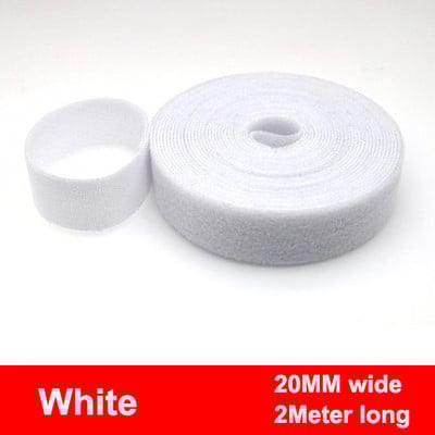 2 meetrit / rull 20 mm isekleepuvad konksud teip konks ja silmus Kleepuvad silmused nailonist korduvkasutatavad kleepuvad kinnitusdetailid teip Kaablisidemed ise ise