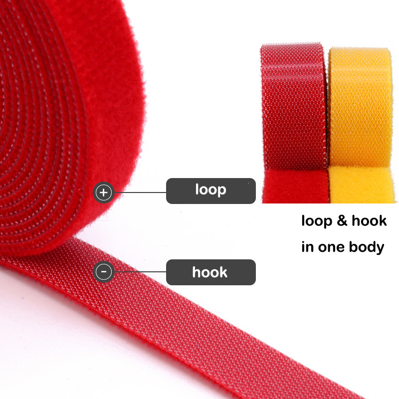 2 meetrit / rull 20 mm isekleepuvad konksud teip konks ja silmus Kleepuvad silmused nailonist korduvkasutatavad kleepuvad kinnitusdetailid teip Kaablisidemed ise ise