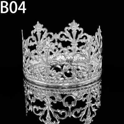 1db arany színű korona torta felső tiara dísz Elegáns esküvői torta hercegnő királynő születésnapi desszert dekorációs kellékek