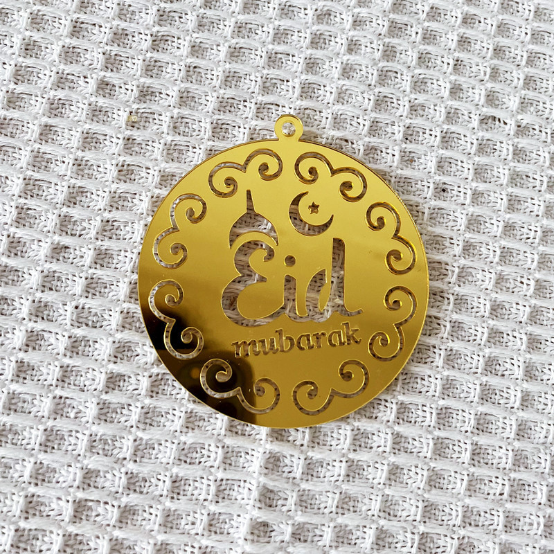 INS 32 Styles Auksiniai arabiški Mubarako Ramadano pyragaičių tvarsčiai akriliniai Eid Mubarako keksų apmušalai, skirti Eid Mubarako vakarėlio tortų dekoravimui
