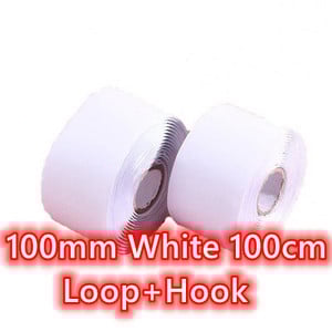 16/20/25/30/38/50/100 mm 1 metras juodos baltos juostos kabliuko kilpa tvirtinimo juosta nailono lipdukas Lipnūs diskai juosta Stiprūs klijai