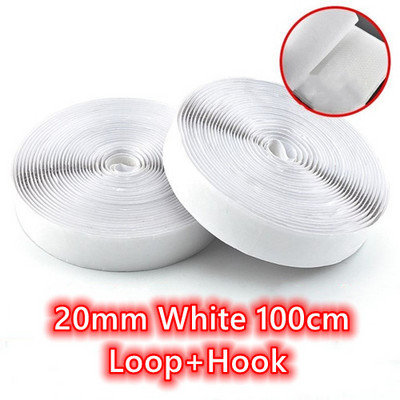 16/20/25/30/38/50/100 mm 1 metras juodos baltos juostos kabliuko kilpa tvirtinimo juosta nailono lipdukas Lipnūs diskai juosta Stiprūs klijai