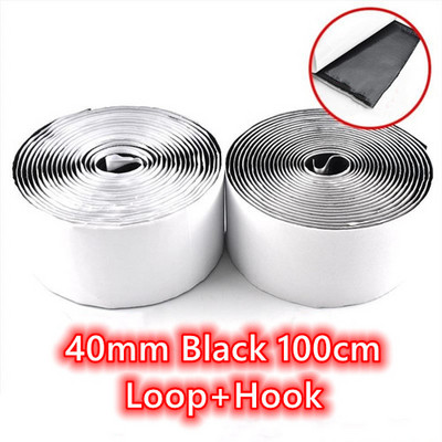 16/20/25/30/38/50/100 mm 1 metras juodos baltos juostos kabliuko kilpa tvirtinimo juosta nailono lipdukas Lipnūs diskai juosta Stiprūs klijai