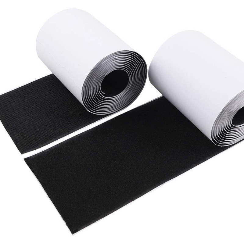 16/20/25/30/38/50/100 mm 1 metras juodos baltos juostos kabliuko kilpa tvirtinimo juosta nailono lipdukas Lipnūs diskai juosta Stiprūs klijai