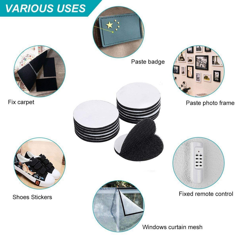 60 mm isekleepuv konksussilmus Kinnituslint Kleebised Kleebised täpid Konksud ja aasad voodilina Diivanimatt Libisemisvastane vaip