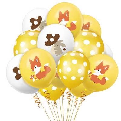 10 gab. 12 collu lapsas vāveres meža dzīvnieks konfeti punkts lateksa balonu komplekts dzimšanas dienas ballītes Pateicības dienas dekoru piederumi