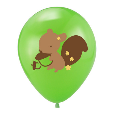 10 gab. 12 collu lapsas vāveres meža dzīvnieks konfeti punkts lateksa balonu komplekts dzimšanas dienas ballītes Pateicības dienas dekoru piederumi