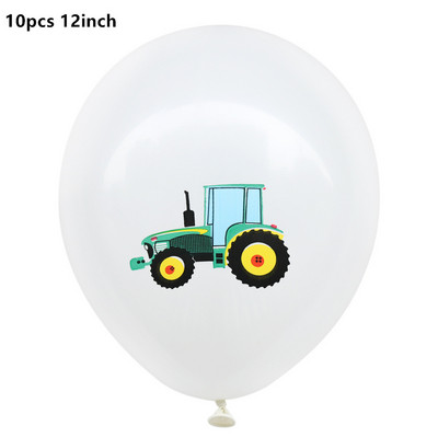 10db Építési parti lufi fiú születésnapjára Babazuhany Rajzfilm autókonfetti lufi karácsonyi dekoráció otthonra