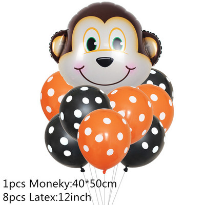 Állat nyomott tehén tigris zebra leopárd latex léggömb dzsungel témája születésnapi esküvői dekoráció nyári parti baba zuhany kellékek