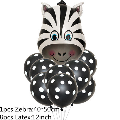 Állat nyomott tehén tigris zebra leopárd latex léggömb dzsungel témája születésnapi esküvői dekoráció nyári parti baba zuhany kellékek