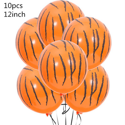 Állat nyomott tehén tigris zebra leopárd latex léggömb dzsungel témája születésnapi esküvői dekoráció nyári parti baba zuhany kellékek