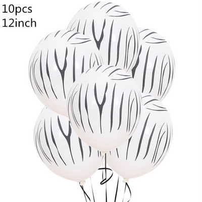 Állat nyomott tehén tigris zebra leopárd latex léggömb dzsungel témája születésnapi esküvői dekoráció nyári parti baba zuhany kellékek