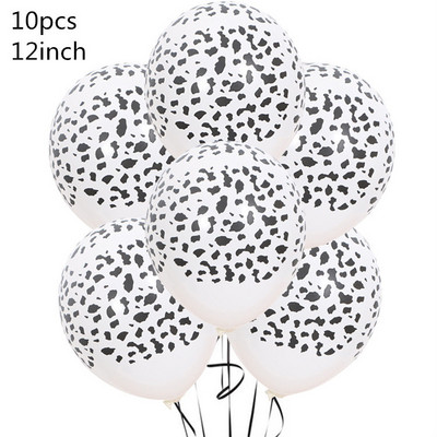 Állat nyomott tehén tigris zebra leopárd latex léggömb dzsungel témája születésnapi esküvői dekoráció nyári parti baba zuhany kellékek