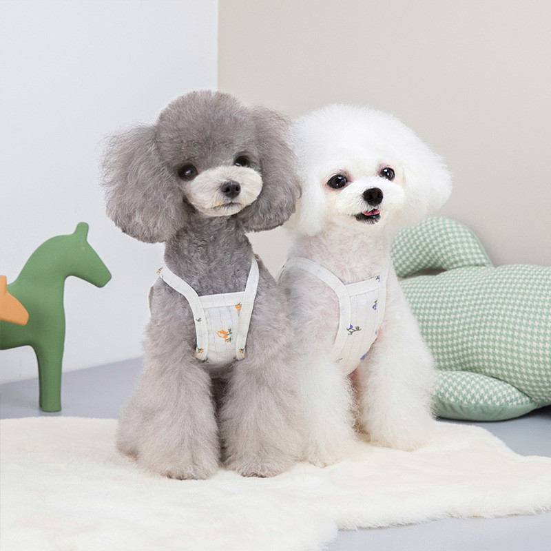 Nyári kisállat kutya ruhák divat kutya vékony mellény Aranyos nyomtatott kiskutya kezeslábas puha macska mellény ruházat kisállat cica ing Chihuahua ruhák