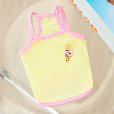 Kölyökkutyás Nyári Harisnyatartó Virághímzés Kutyaruházat Puha Korea Bichon Kutyaruházat Macska Kutya Mellény Aranyos Kisállat Kutya Ruha Kutya Termékek