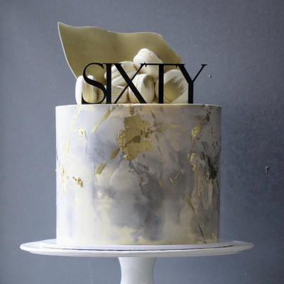 Új Thirty One Happy Birthday tortafedő Arany akril Huszonegy születésnapi cupcake fedő születésnapi tortadíszekhez