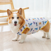 Space Full Print Corgi Speciális mellény Kis és közepes méretű kutya tacskó kutya kisállat ruhák nyári kutyaruhák XS-XLL