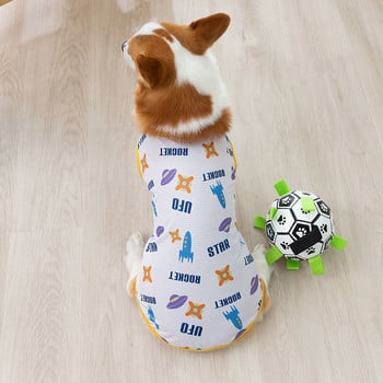 Space Full Print Corgi Ειδικό γιλέκο Μικρό και Μεσαίου μεγέθους Σκύλος Dachshund Dog Pet Ρούχα Καλοκαιρινά Ρούχα Σκύλου XS-XLL