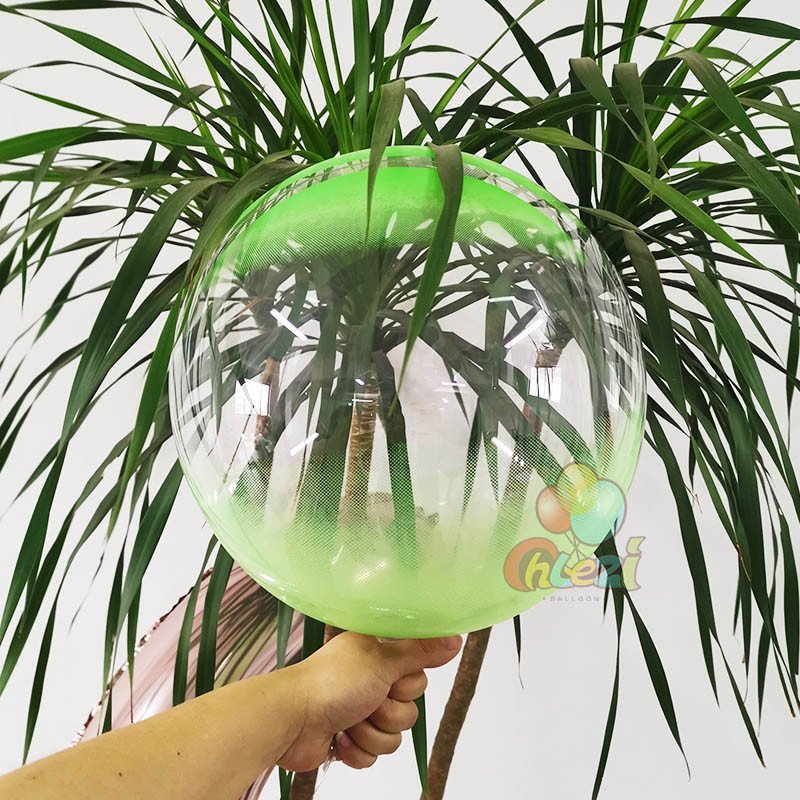 5 vnt. dvigubos spalvos BoBo balionai gradiento krištoliniai skaidrūs helio balionai, vestuvių šventės gimtadienio dekoracijos Vaikų dušas