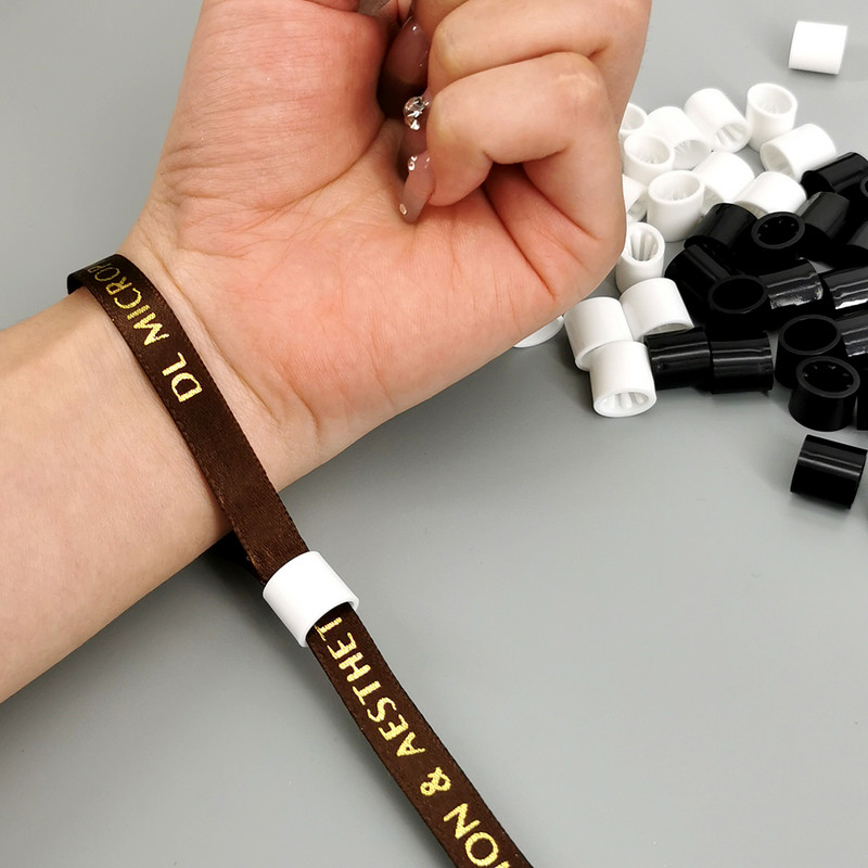 50 gab. Stieņu sprādzes Automātiski bloķējama vienreizēja poga lentes rokassprādzei Rokas siksniņai Kāzu dzimšanas dienas jubilejas ballītes piemiņai