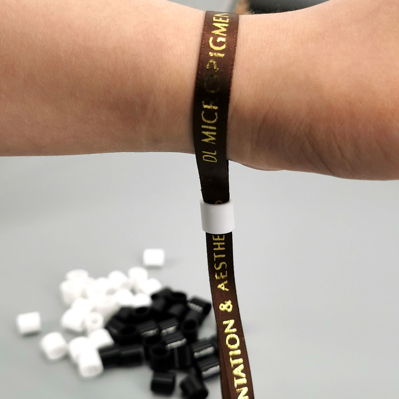 50 gab. Stieņu sprādzes Automātiski bloķējama vienreizēja poga lentes rokassprādzei Rokas siksniņai Kāzu dzimšanas dienas jubilejas ballītes piemiņai