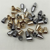 10 db Fémötvözet zsinórvégvég sapka kúpos ékszerkészítés jelmezkabát pulóver cipőfűző kiegészítők táska barkács kézműves kellékek