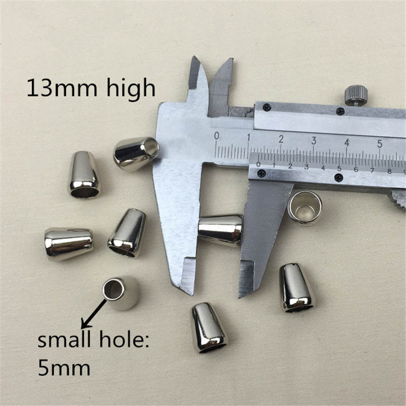 10 db Fémötvözet zsinórvégvég sapka kúpos ékszerkészítés jelmezkabát pulóver cipőfűző kiegészítők táska barkács kézműves kellékek