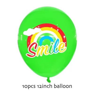 10tk UUS naeratus vikerkaarepilve foolium õhupallitüdruk 10-aastane palju õnne sünnipäevaks õhupallid Lasteaia laste mänguasjade sisustustarbed