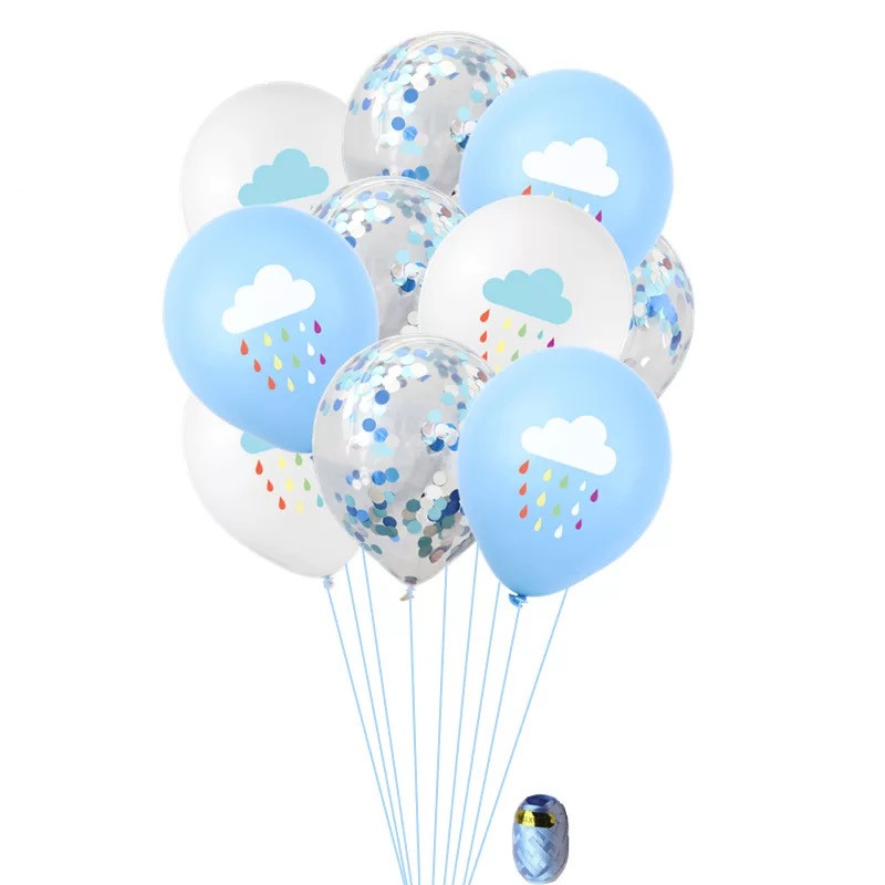 10tk UUS naeratus vikerkaarepilve foolium õhupallitüdruk 10-aastane palju õnne sünnipäevaks õhupallid Lasteaia laste mänguasjade sisustustarbed