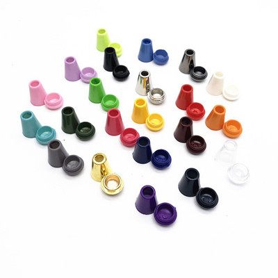 20 seturi din plastic multicolor snur de blocare opritor pulover șiretul pantofi frânghie cataramă pandantiv pentru îmbrăcăminte sport Accesorii îmbrăcăminte 14mm x 9mm