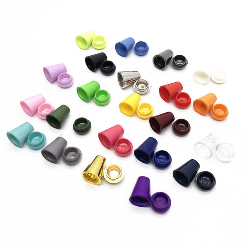 20 seturi din plastic multicolor snur de blocare opritor pulover șiretul pantofi frânghie cataramă pandantiv pentru îmbrăcăminte sport Accesorii îmbrăcăminte 14mm x 9mm