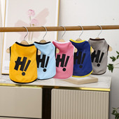 Hi Letter Mājas suņi Veste Vasaras Režģis Tievi Suņi Apģērbi Franču Buldogu Mētelis Kucēns Maziem Suņiem Apģērbs Čivavas Kostīmi Perro