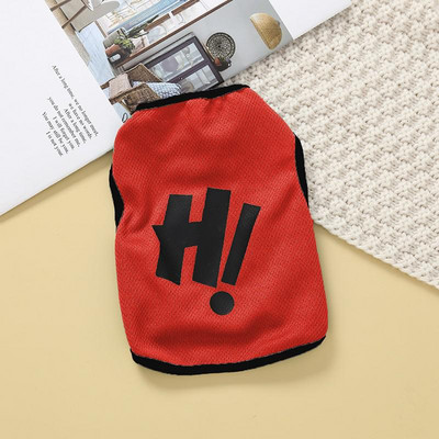 Hi Letter Mājas suņi Veste Vasaras Režģis Tievi Suņi Apģērbi Franču Buldogu Mētelis Kucēns Maziem Suņiem Apģērbs Čivavas Kostīmi Perro