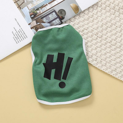 Hi Letter Mājas suņi Veste Vasaras Režģis Tievi Suņi Apģērbi Franču Buldogu Mētelis Kucēns Maziem Suņiem Apģērbs Čivavas Kostīmi Perro