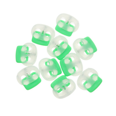 Karšta nauja 10 vnt permatomo plastikinio kamščio 4 mm skylės reguliavimo mygtuko laido užraktas pupelių perjungimo spaustukas Sportinės aprangos siuvimo priedai