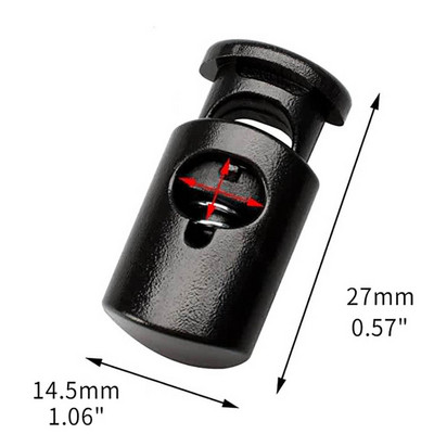 50 tk. nööriga nöörilukud klambriotsad ümmargused pallikujulised pagasipaelad stopper Lükand plastikust õmblusaed Kodu juhtmelukud 스토퍼